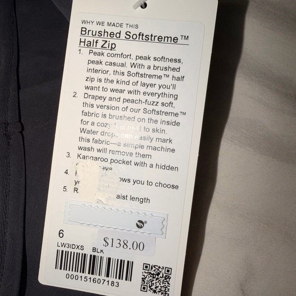 Lululemon Brushed soft streme hr jogger and soft streme half zip set, with tote - Picture 10 of 10